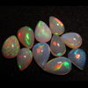 5x7 6.5x9 mm Ethiopian Opal really high quality CABOCHON Tear Drop shape each pcs - have amazing - beautifull - flashy fire -10 pcs - approx -- STUNNING QUALITY - VERY VERY RARE